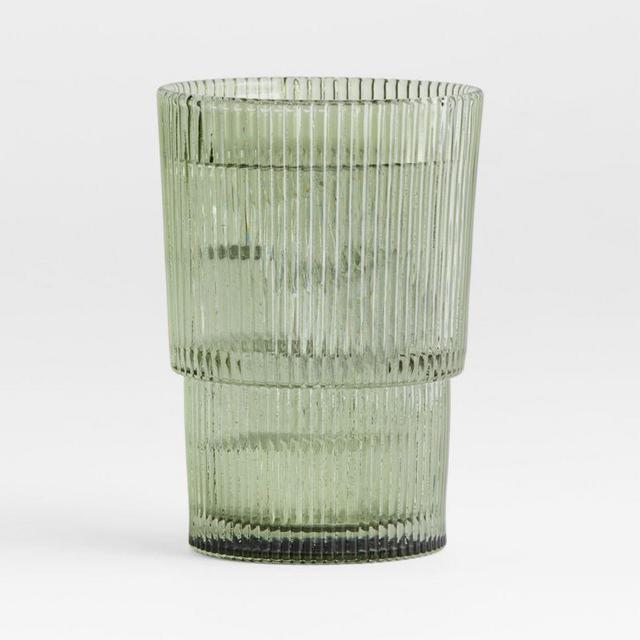 Atwell Moss Green Stackable Highball Glass