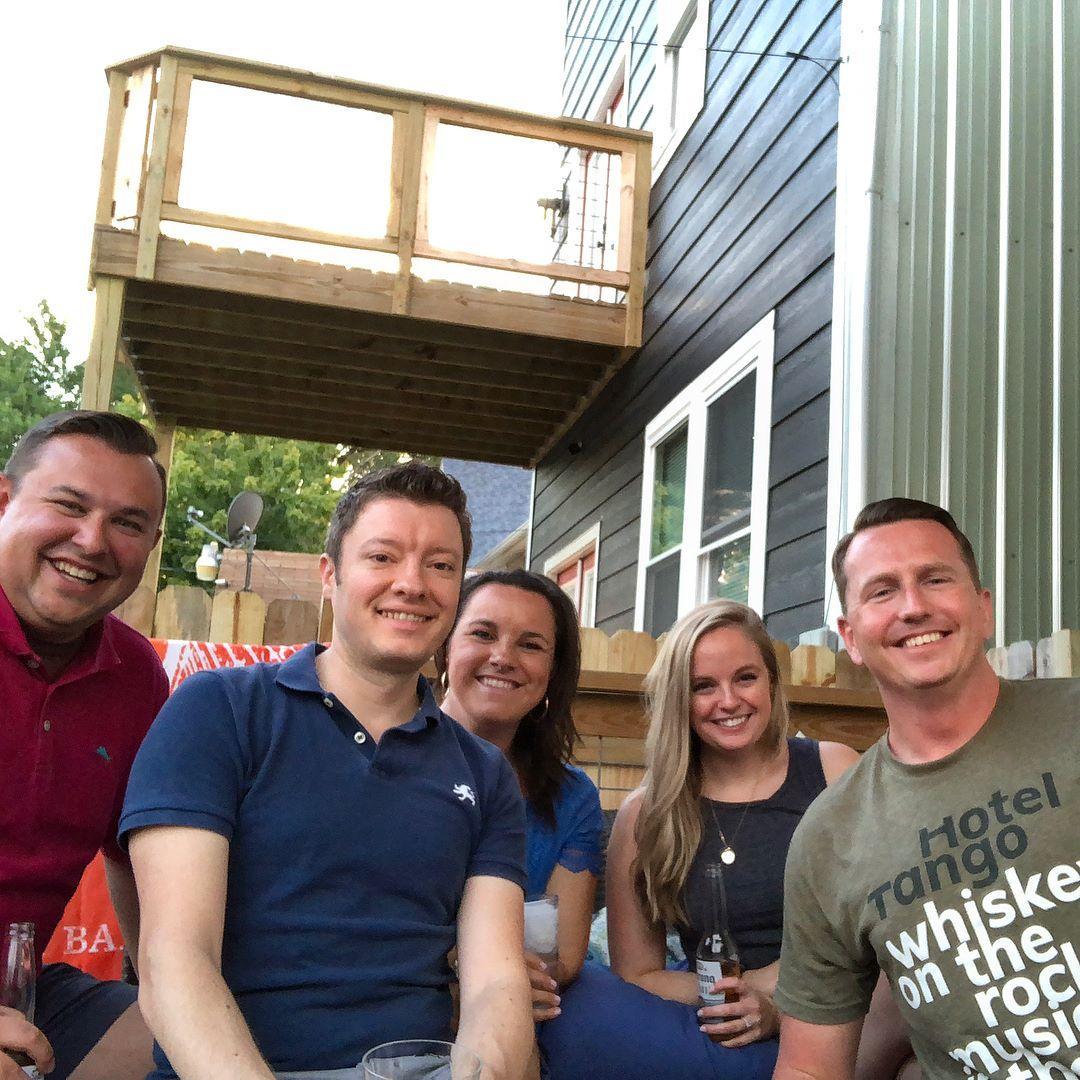 Summer nights - our Indiana family.