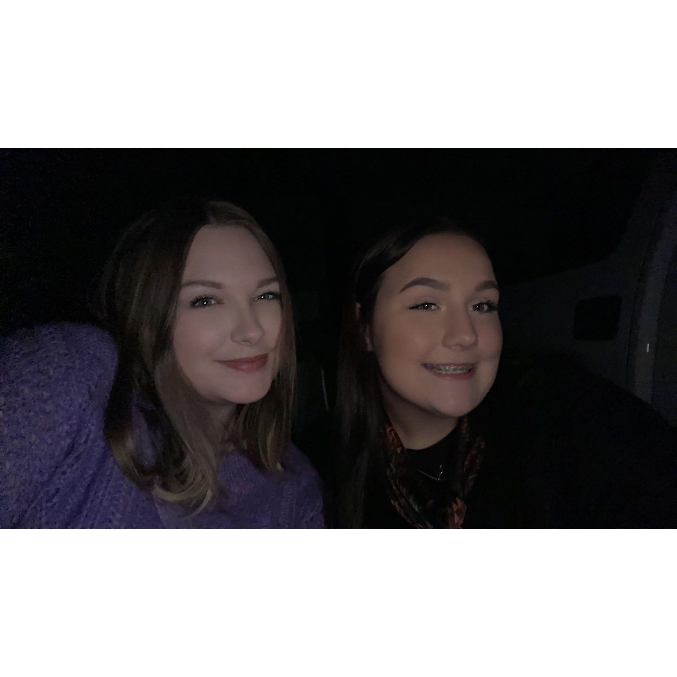Maddie and one of her bridesmaids Sarah on New Years 2024