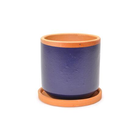 Casa Atlântica Solid Clay Planter & Plate Set