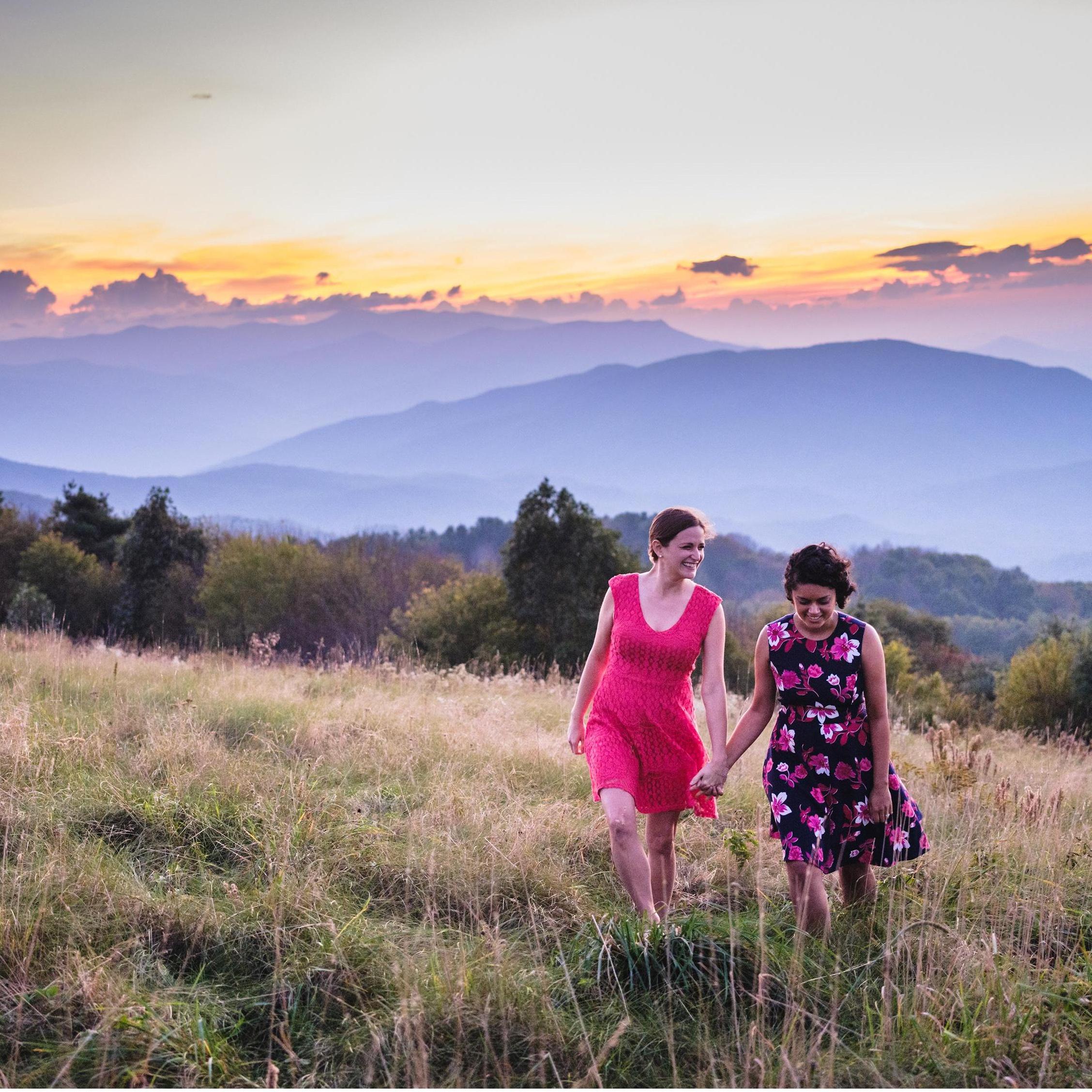 Engagement Shoot at Max Patch, NC.