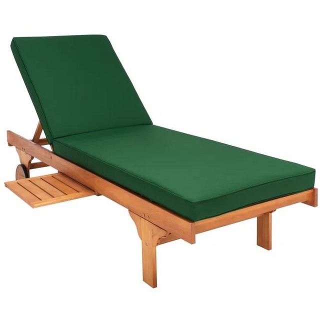Alvah 78.70" Long Reclining Eucalyptus Single Chaise with Cushions | Joss & Main