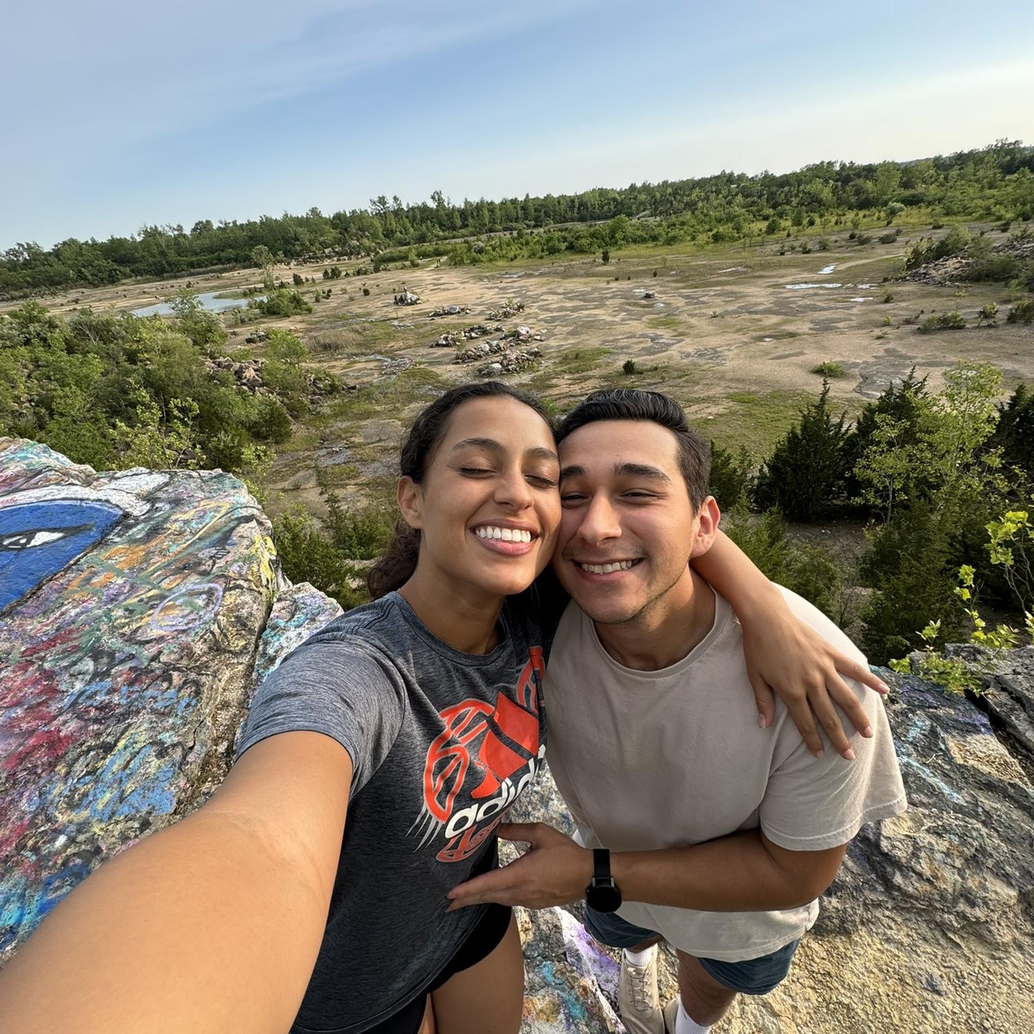 We really enjoy going on hikes together :)