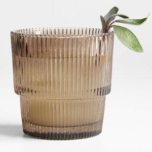 Atwell 11-Oz. Taupe Stackable Highball Glass + Reviews | Crate & Barrel