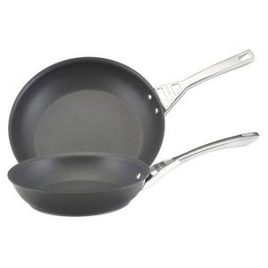 Circulon Infinite 10 and 12 Inch Hard-Anodized Skillets - Black