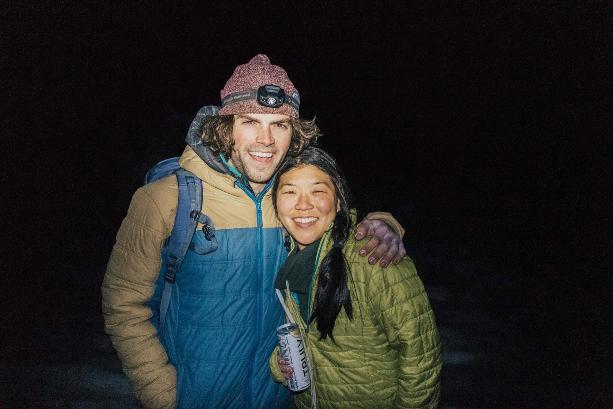 Hot Springs in the snow in Mammoth CA