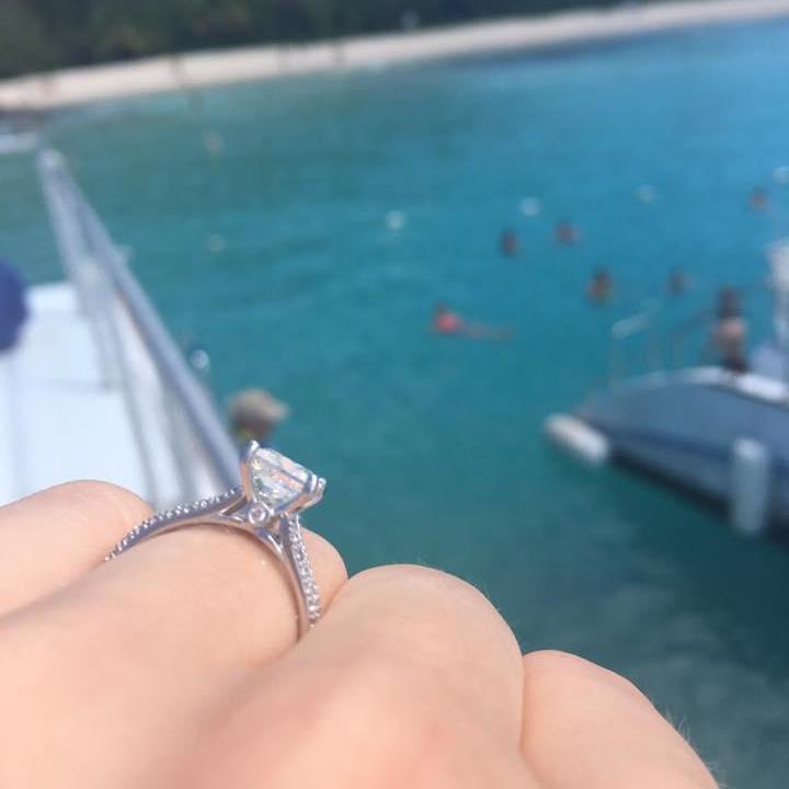Adam picked out the most gorgeous ring!