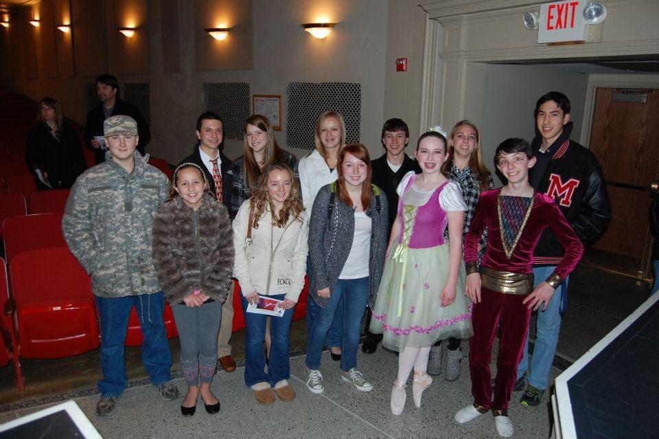Our first picture together, 2012. We both went to a mutual friend’s Nutcracker performance (Hi Evan and Briana!) Those two awkward 12 year olds on the left will soon be married!