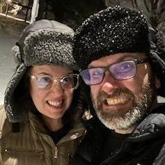 "Enjoying" the first snow of 2023 in Brooklyn