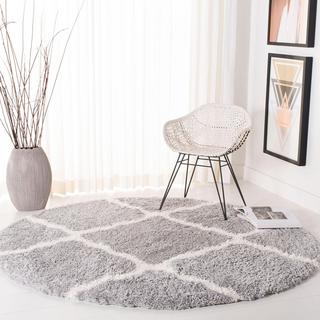 Fontana Shag Marni Solid Round Area Rug
