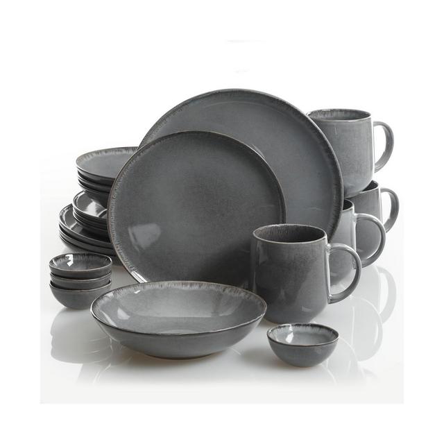 Cravings by Chrissy Teigen Parisian Grey 20-piece Dinnerware Set, Created For Macy's