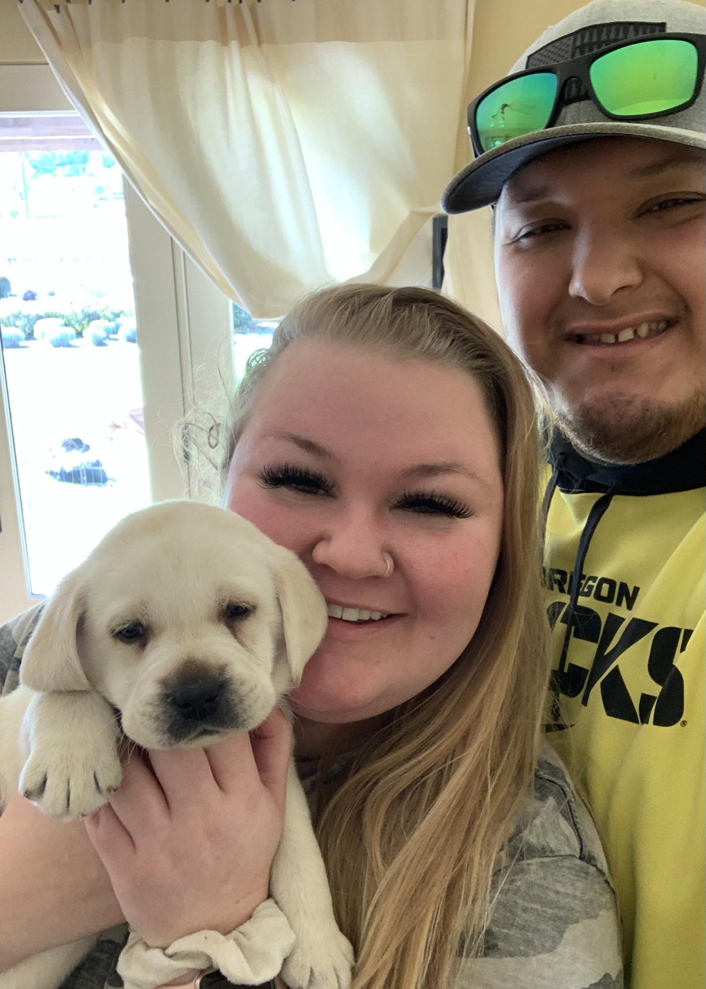 Our first pic as a family of three.