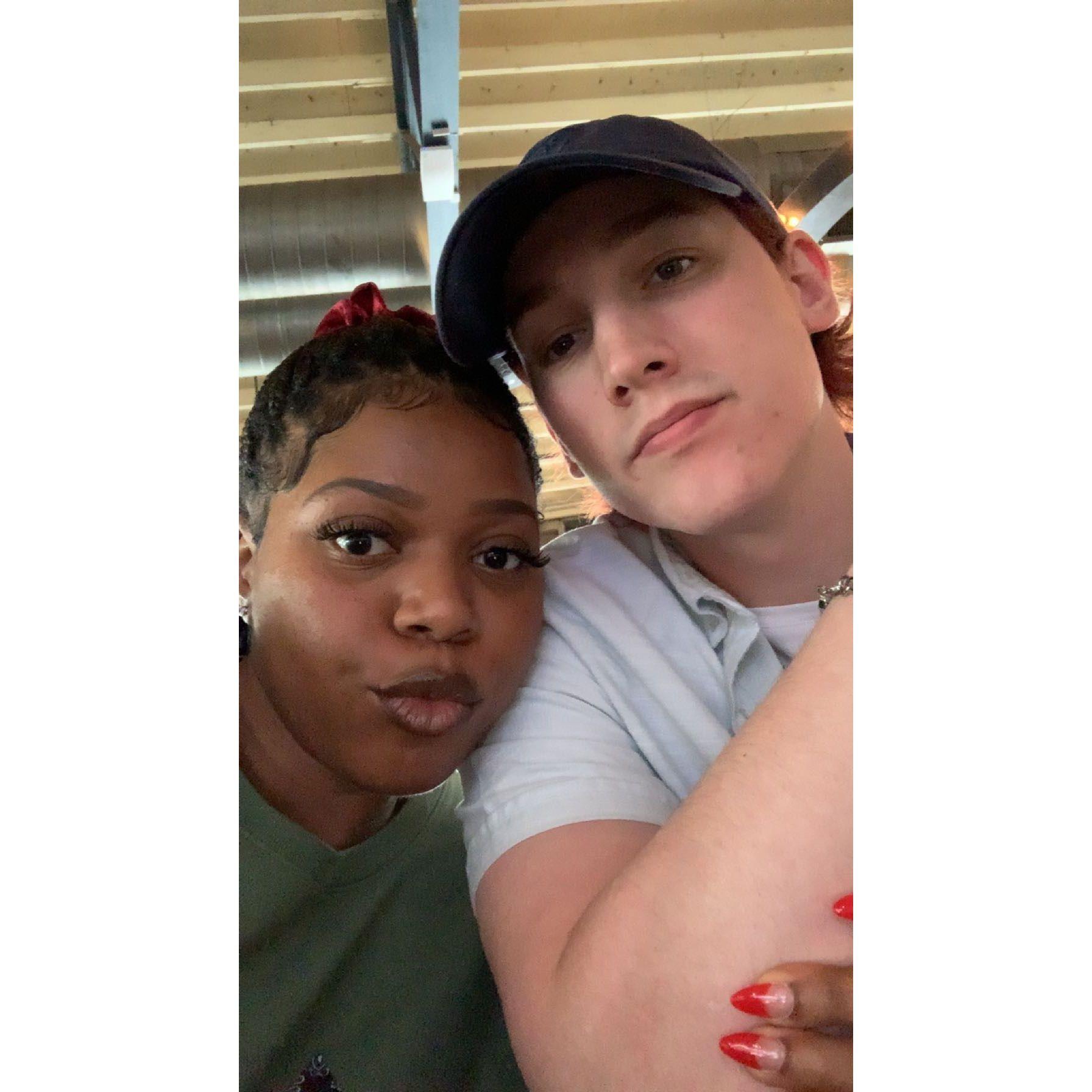 The lovebirds in Nashville for Wesley's birthday!