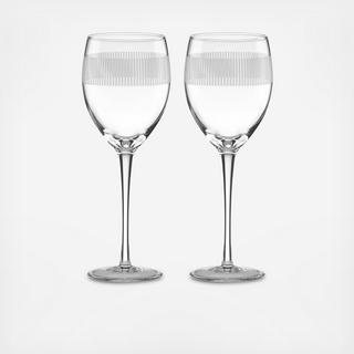 York Avenue Wine Glass, Set of 2