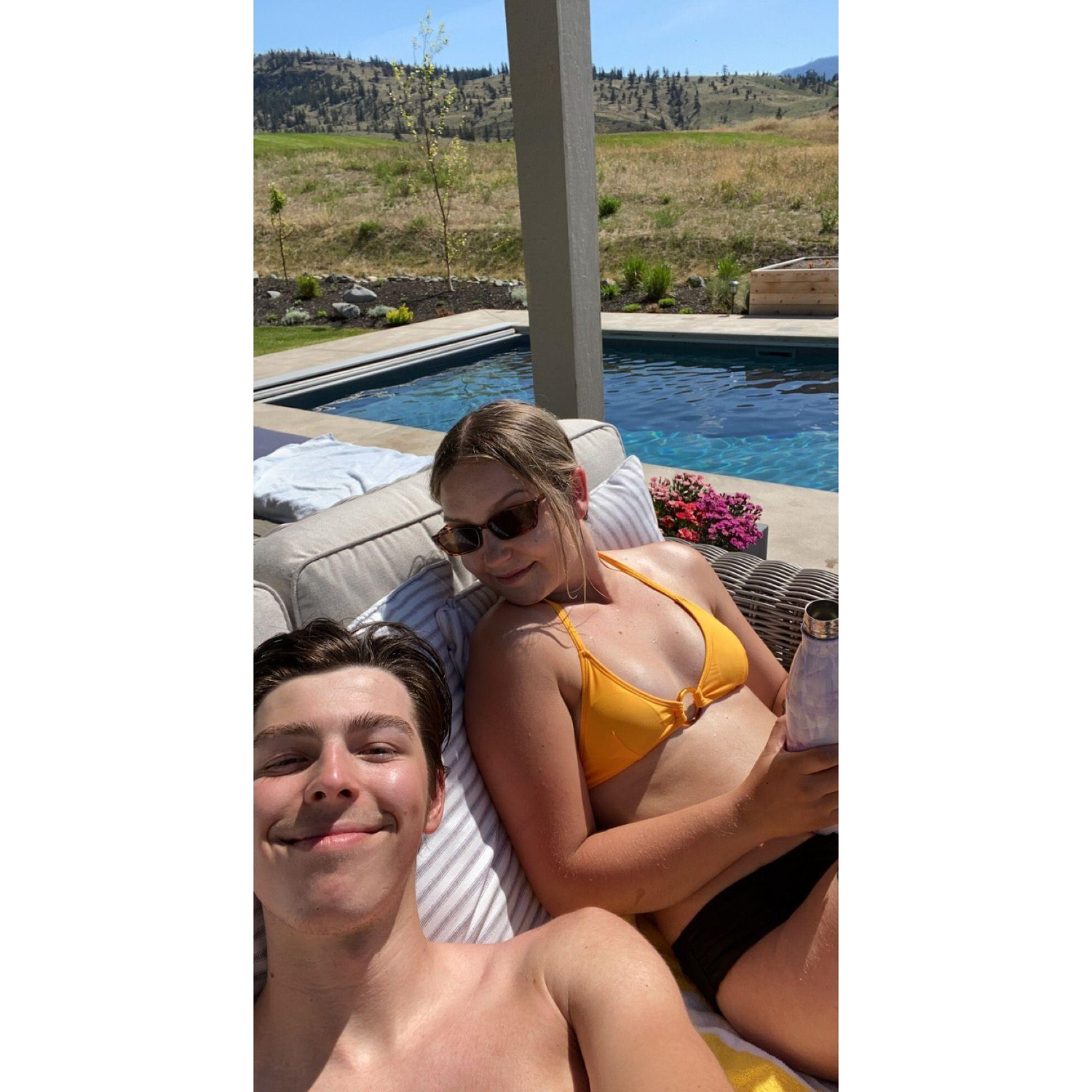 Poolside fun.