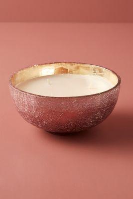 Craquelle Glass Candle