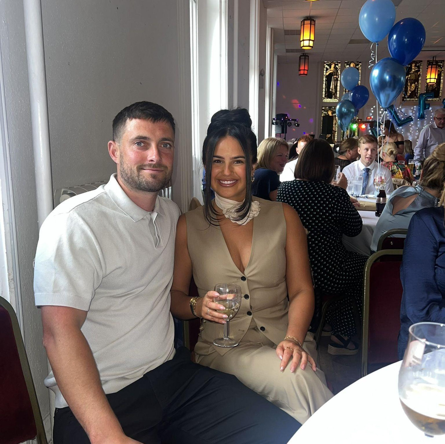 Celebrating Kirstin's godsons Naming Day