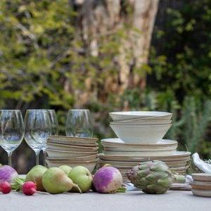 Pottery Dinnerware Set for 2 White Ceramic Dinnerware Handmade 2 Place Settings White Dinnerware Couples Wedding Gift Handmade Pottery
