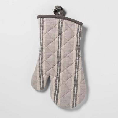 Stripe Oven Mitt Gray - Threshold™
