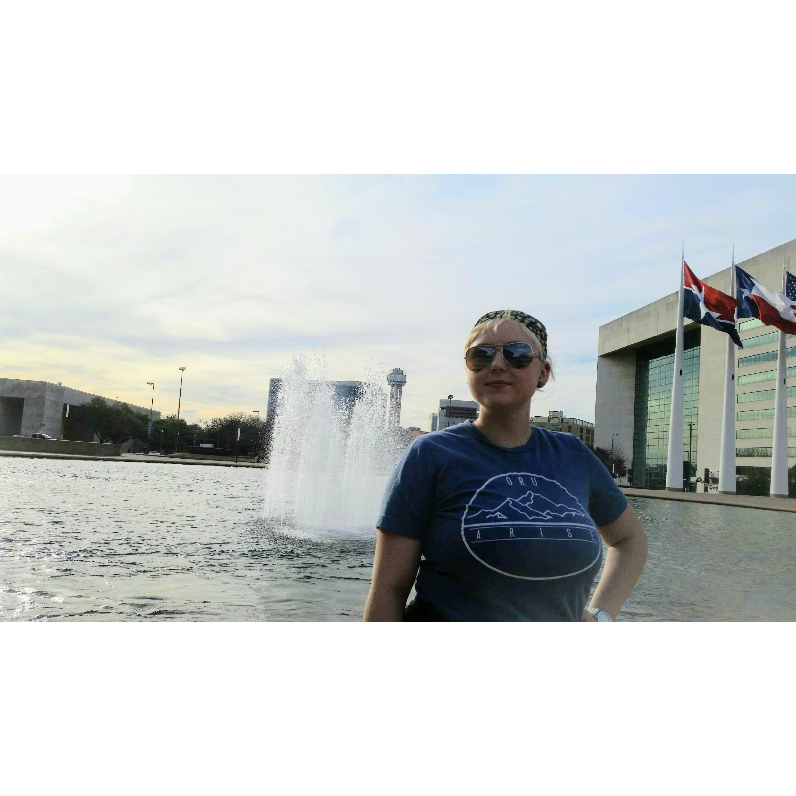Downtown Dallas.  What a beautiful view!  The background looks lovely too