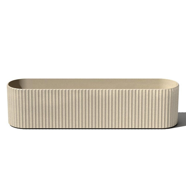 Veradek Demi Series Window Box Planter - Long Planter Box for Windowsill/Balcony | Durable Plastic-Stone Composite Material | Modern Décor for Flowers/Herbs