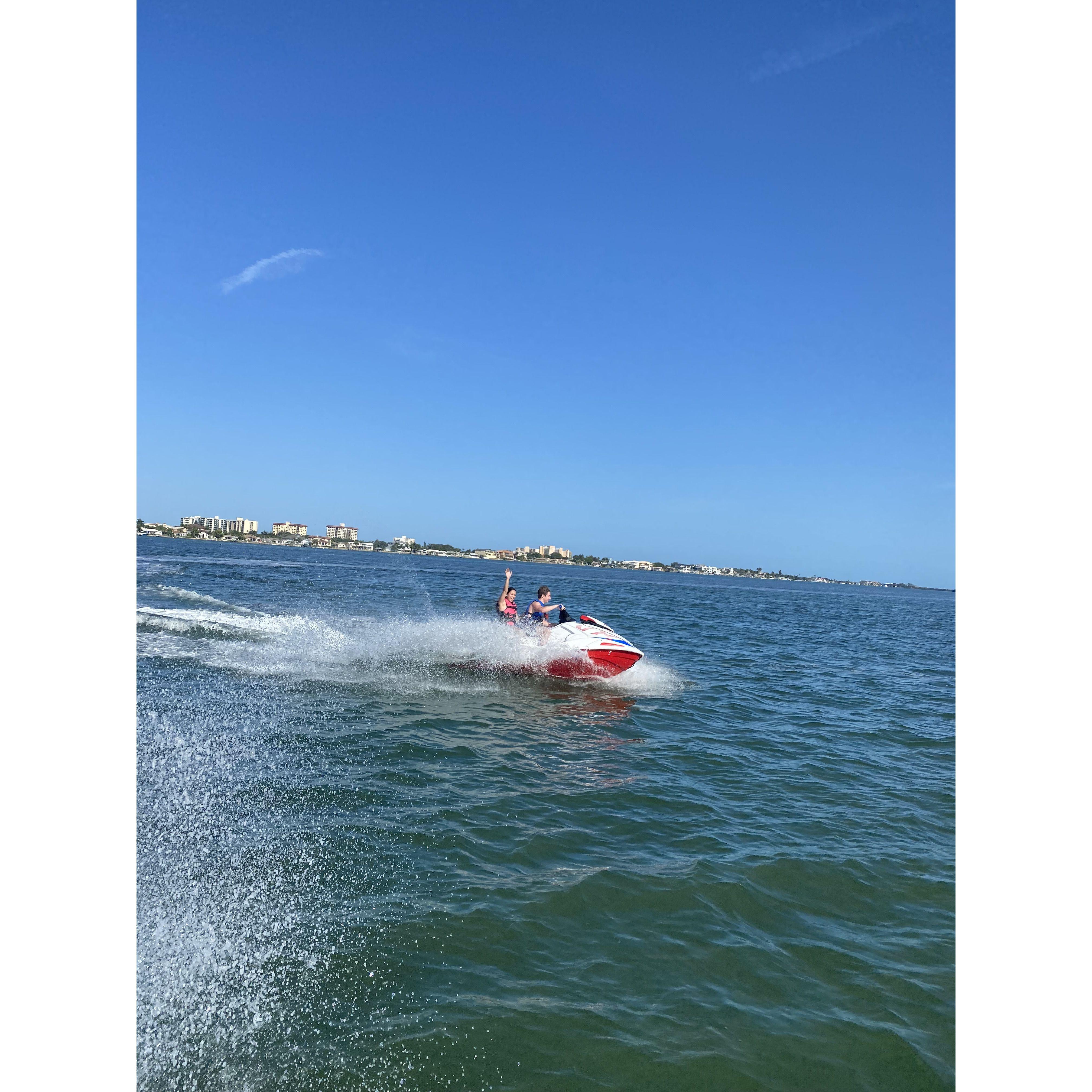 One thing you all know about us is that we love to jet ski!