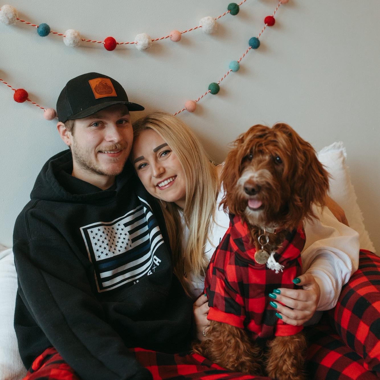 Our first Christmas with our girl Cedar!