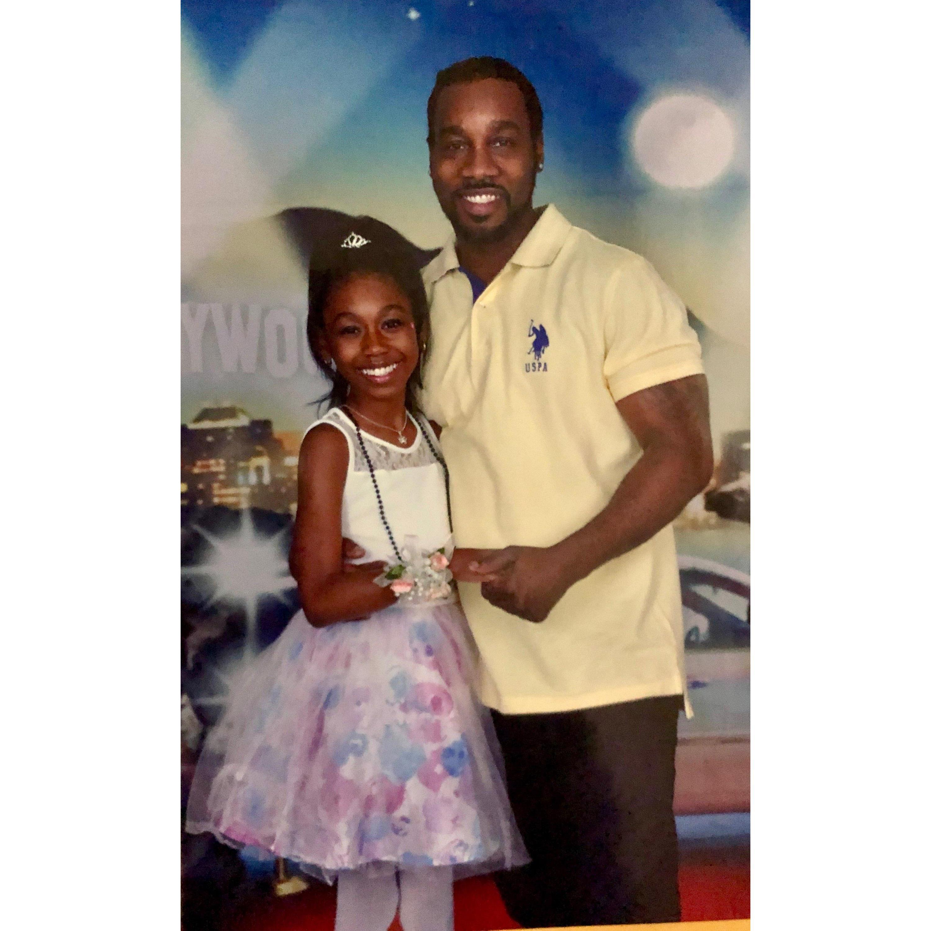My winning pair :) Mya J and Mike at the Father Daughter Dance 2019