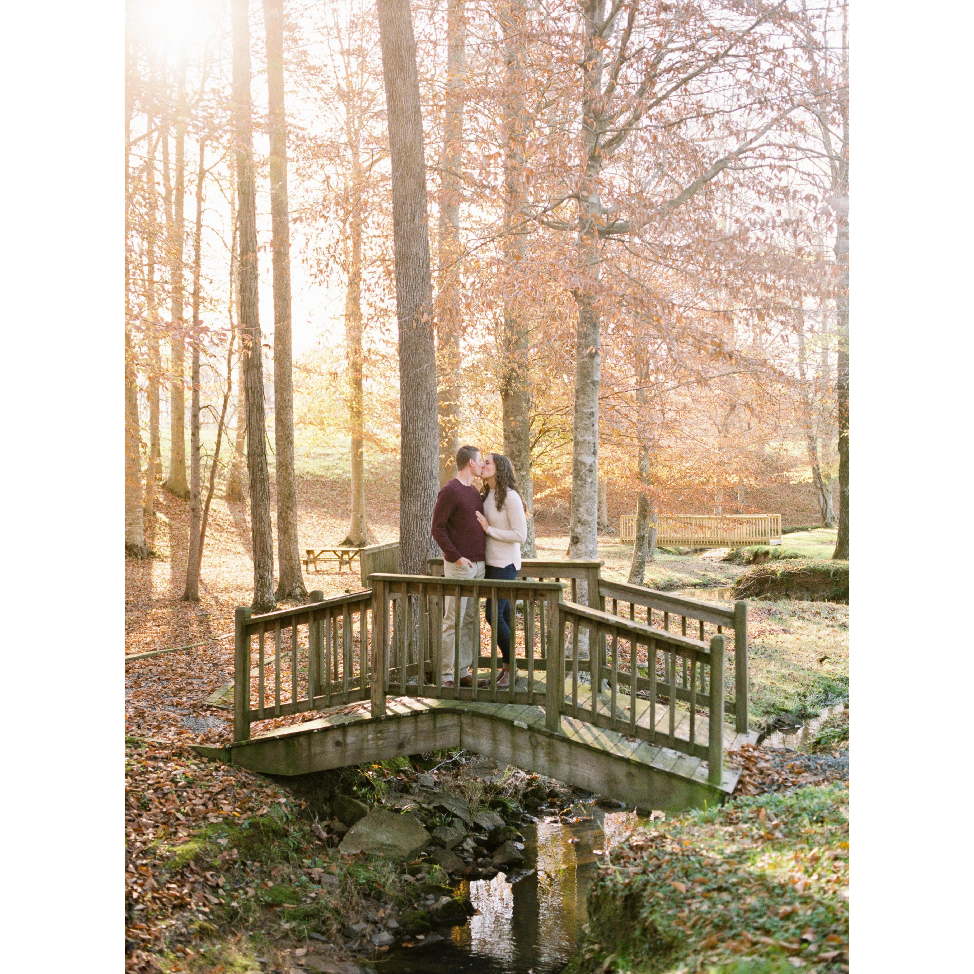 Engagement photos at Childress Winery