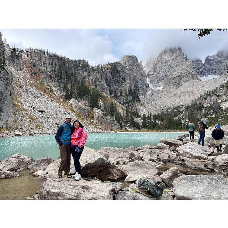 delta lake! getting here required much more boulder climbing than will led on