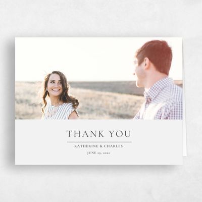 Smoke, Grey Wedding Thank You - Potter Banner