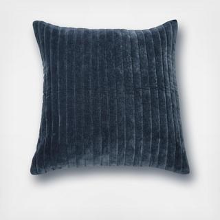 Square Quilted Velvet Throw Pillow
