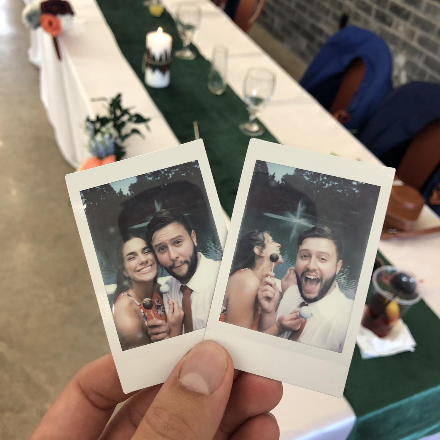 We went to our first wedding together! They had the best cake pops!