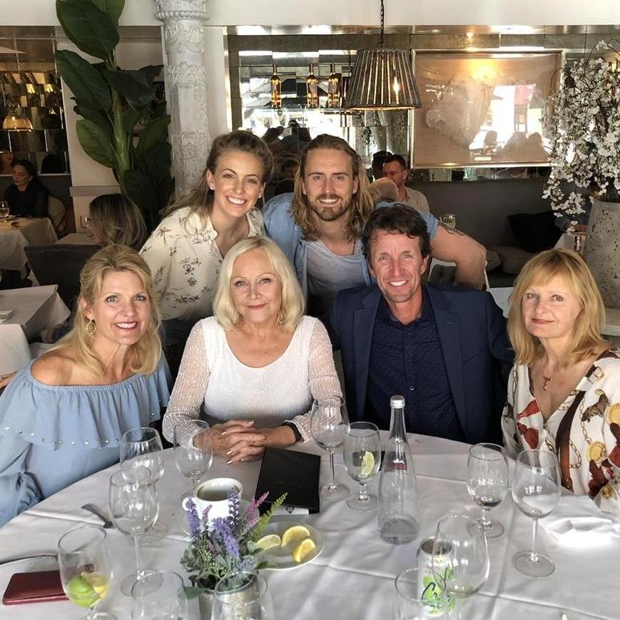 Vanessa's parents Robert and Heather meeting Terence's mother, Arja, for the first time with her darling friend Anna-Ritta.