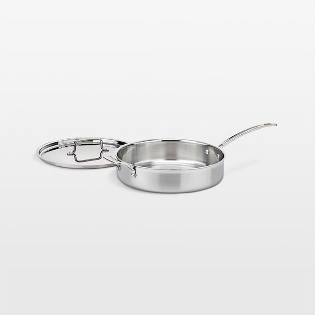 Cuisinart ® Multi-Clad Pro Tri-Ply Stainless Steel 5.5-Qt. Saute Pan with Helper Handle and Lid