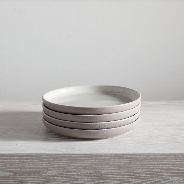 Kaloh Stoneware Salad Plates -- White