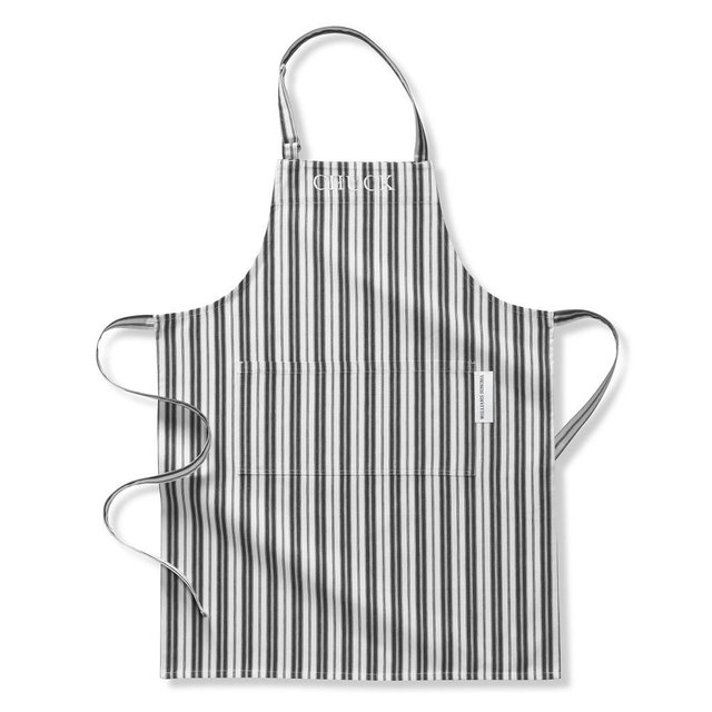 Williams Sonoma Classic Stripe Personalized Apron, Jet Black
