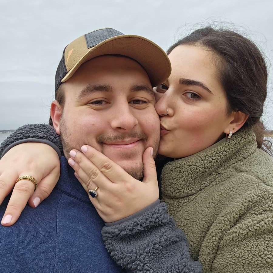 Engaged 12/17/2023 at Bluff Point State Park, CT