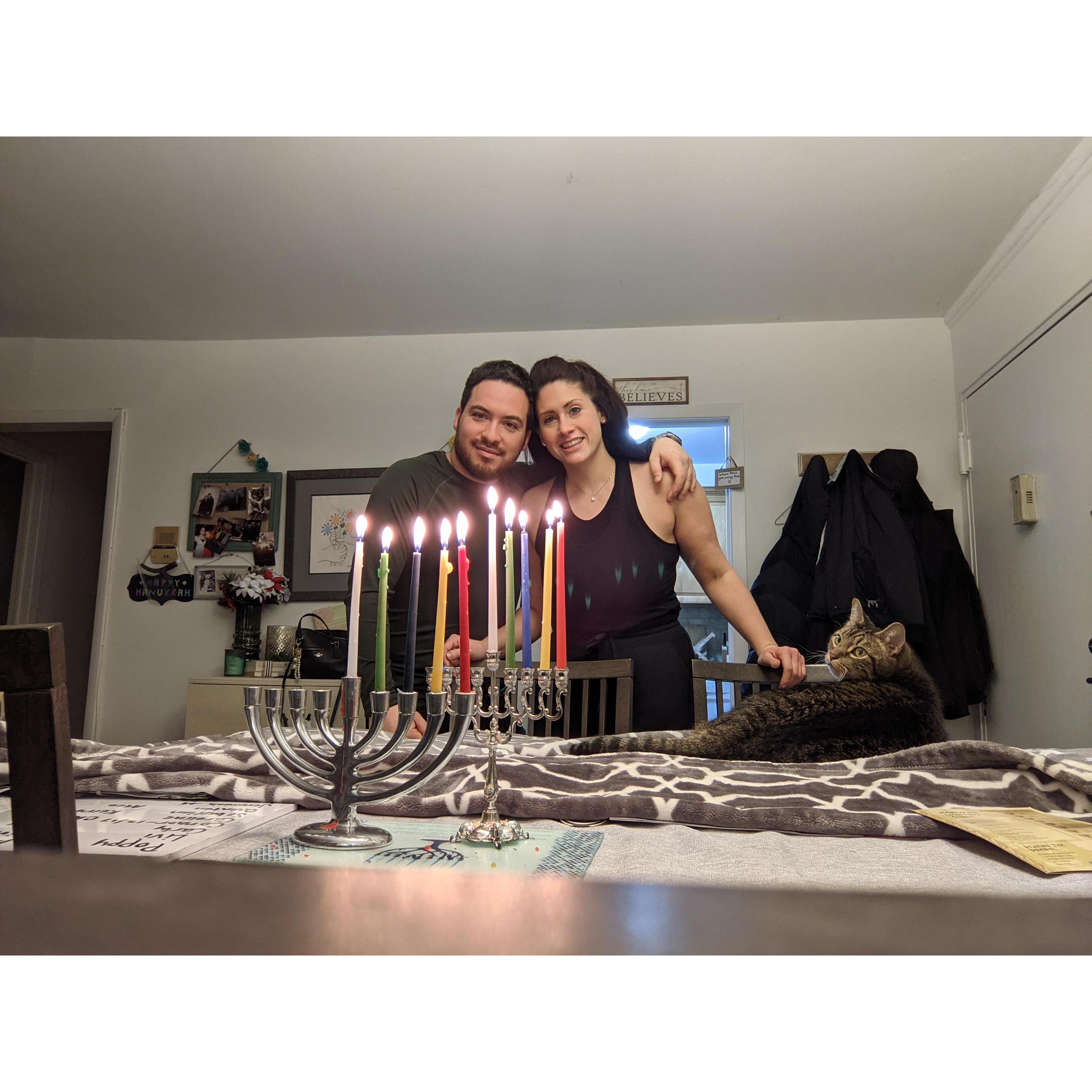 December 2020 - our first Hanukkah together ๐