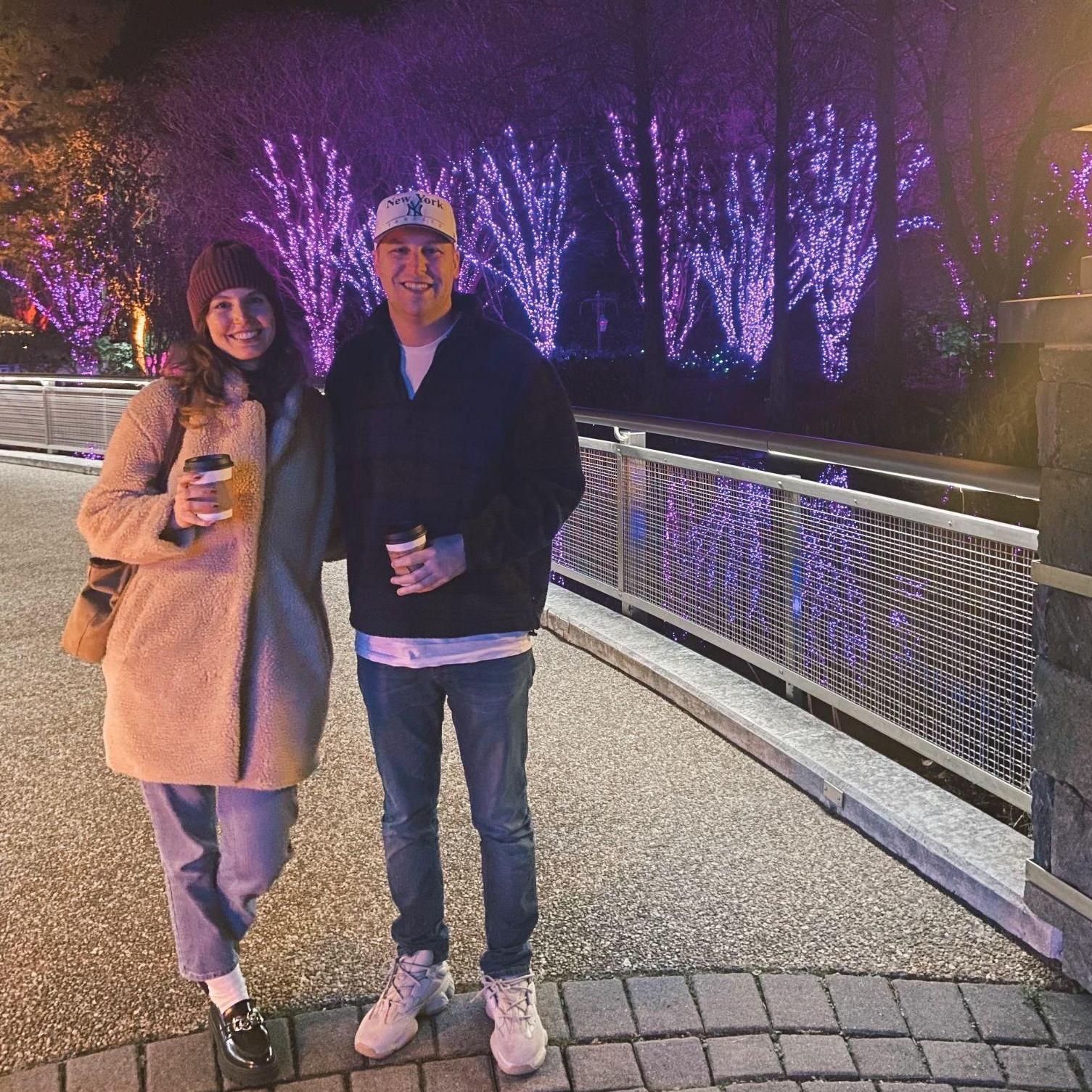 Alex was able to go back home to VA during his deployment for Thanksgiving and we were able to see Christmas lights before he headed back