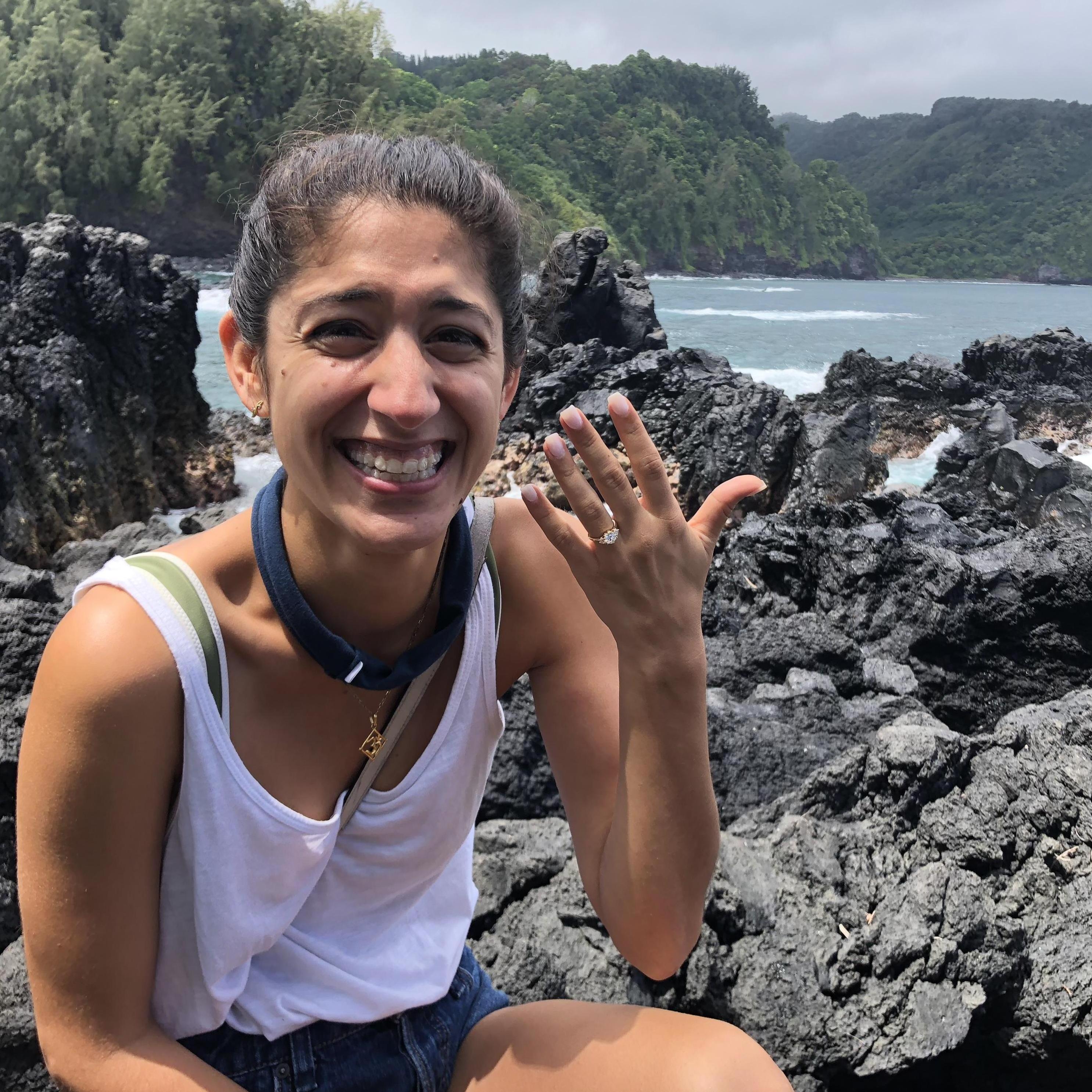Right after Wyatt proposed in Maui!