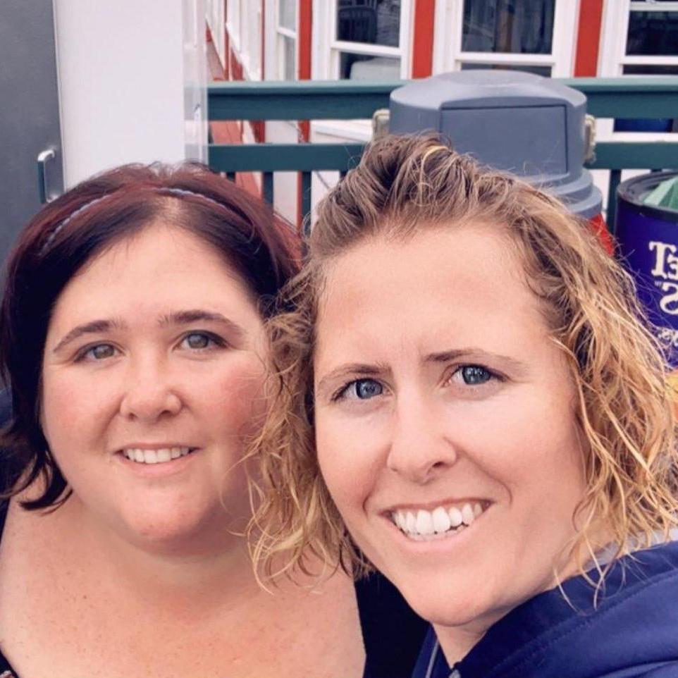 Spending time with my twin sister, and maiden of honor during a family vacation in Maine.