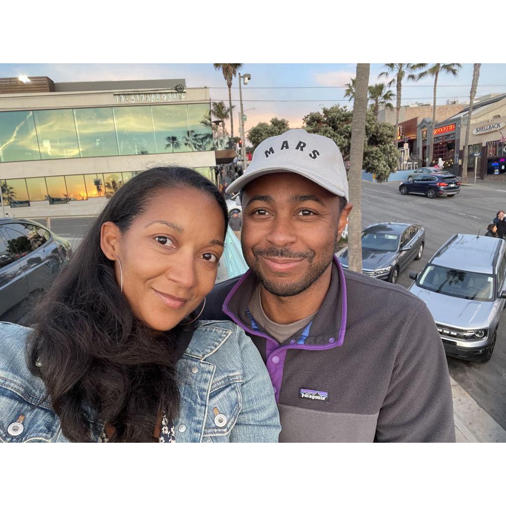 Our first photo together in Manhattan Beach