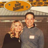 Murder Mystery Dinner. Ben was a suspect...they had his picture, it was found at the scene!