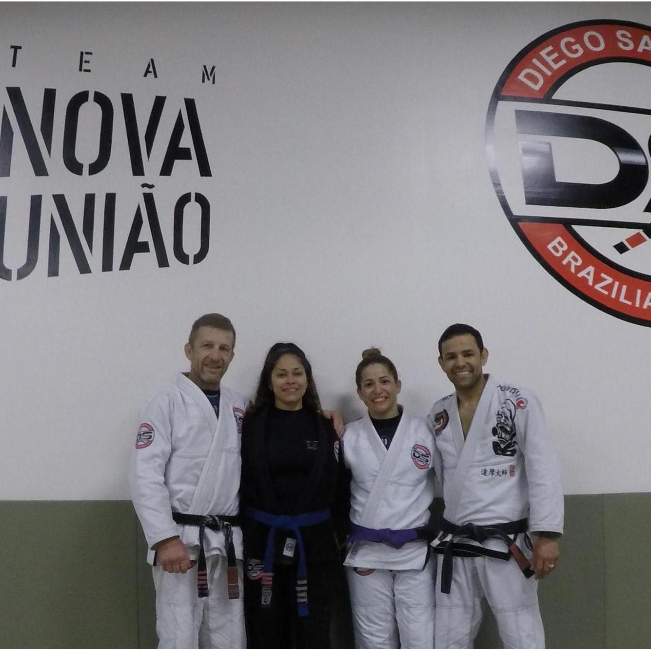 D and I with the Power Couple of Atlanta BJJ, Diego and Fernanda Saraiva.