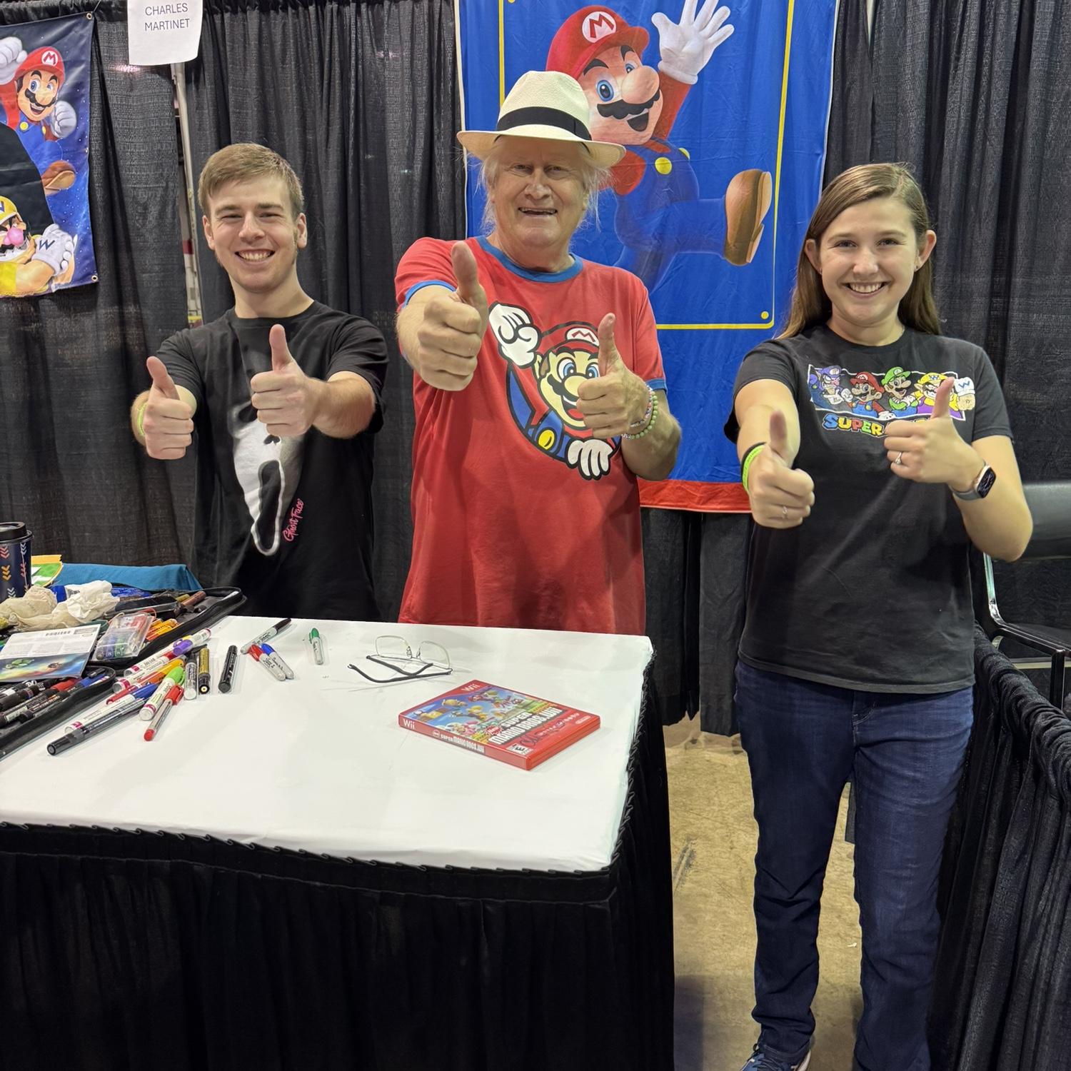 Meeting the voice of Mario!