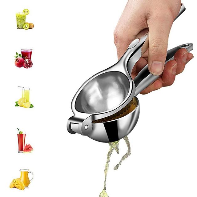 Lemon Squeezer Press Hand Juicer - SURDOCA 2nd generation Stainless Steel Fruit Juicer, Heavy Duty Metal Orange Juicer, Citrus Juicer, Lemon Juicer, Manual Fruit Juicer, Lime Squeezer