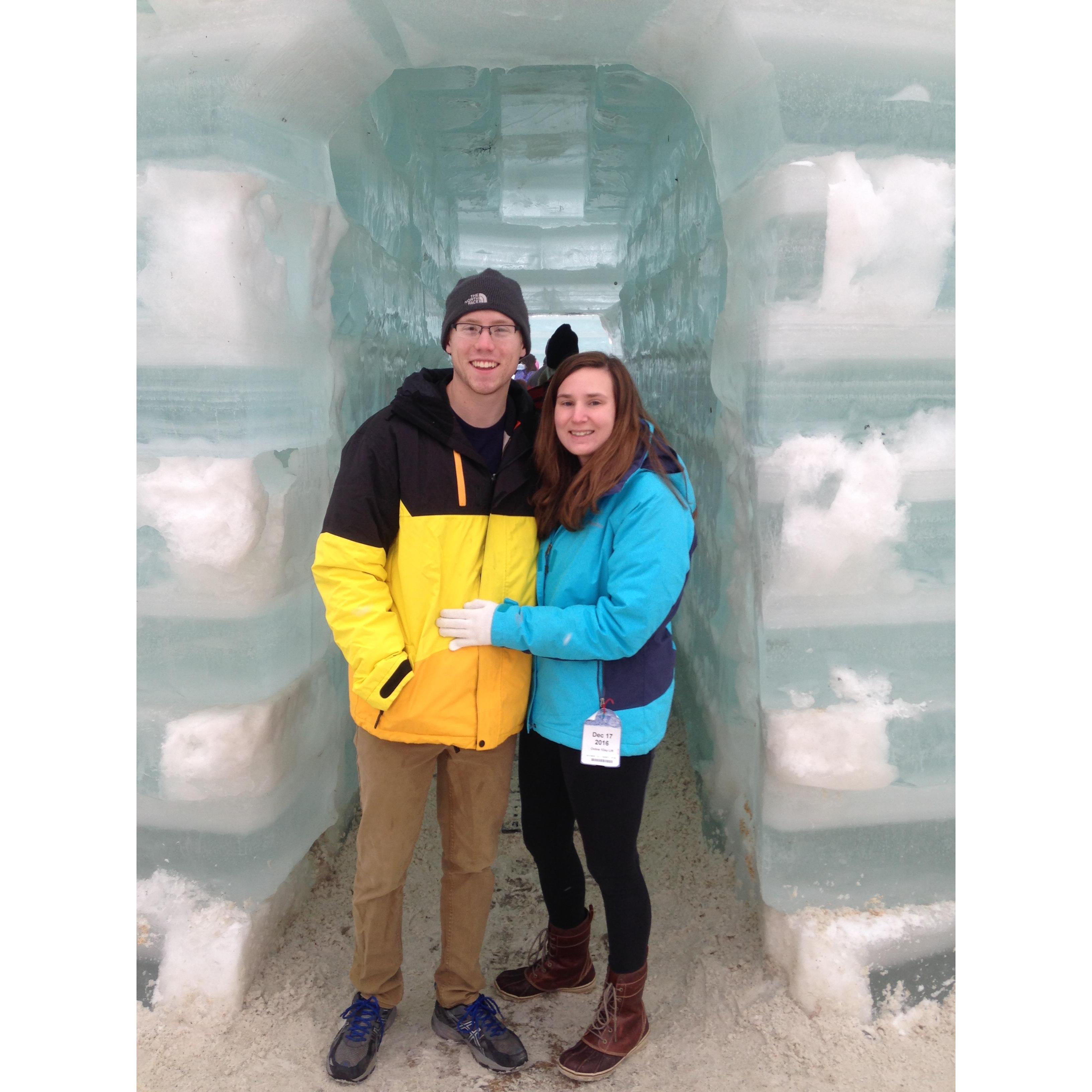 Saranac Ice castle 2018