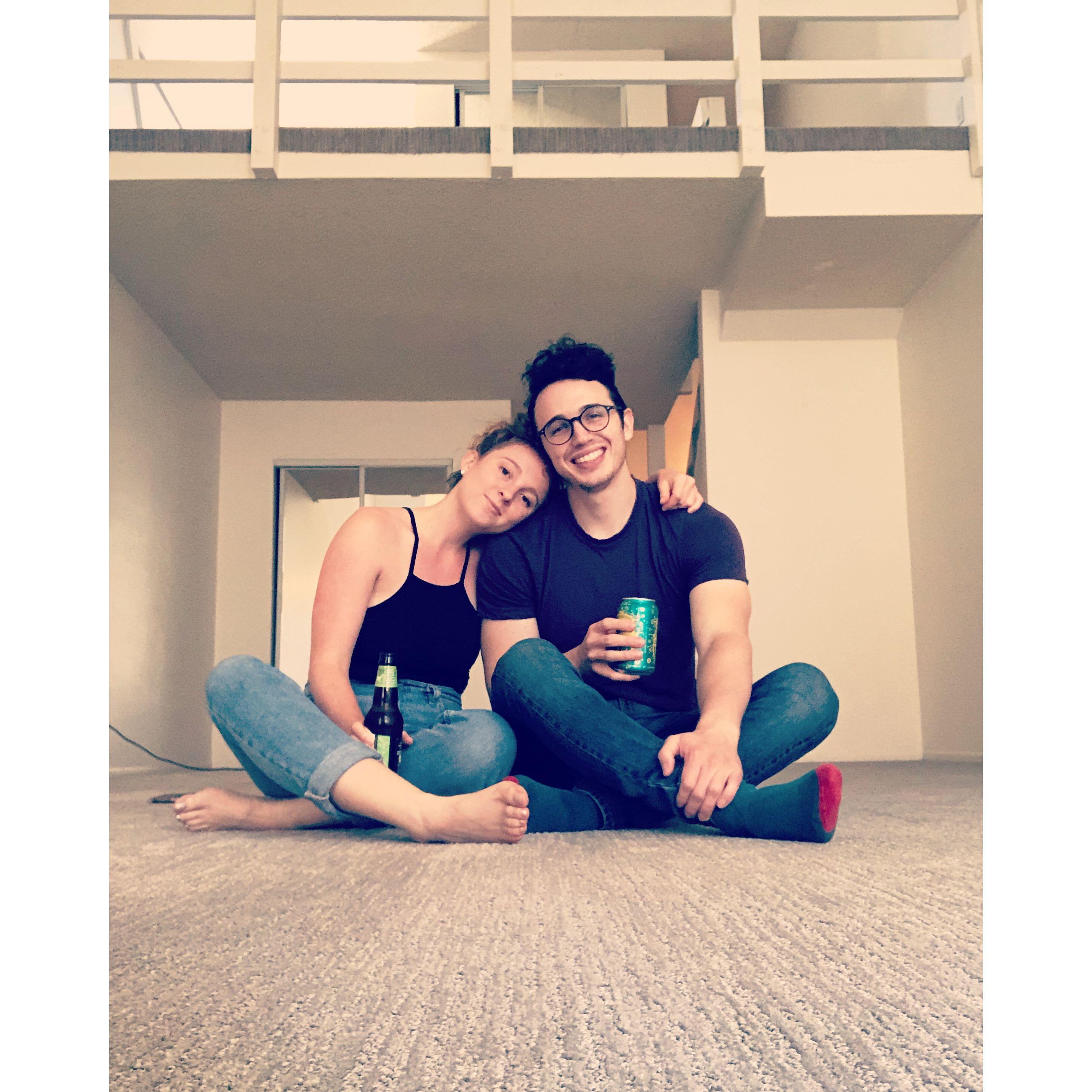 Saying goodbye to our first apartment together in LA