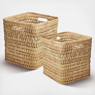 Casablanca Decorative Square Baskets, Set of 2